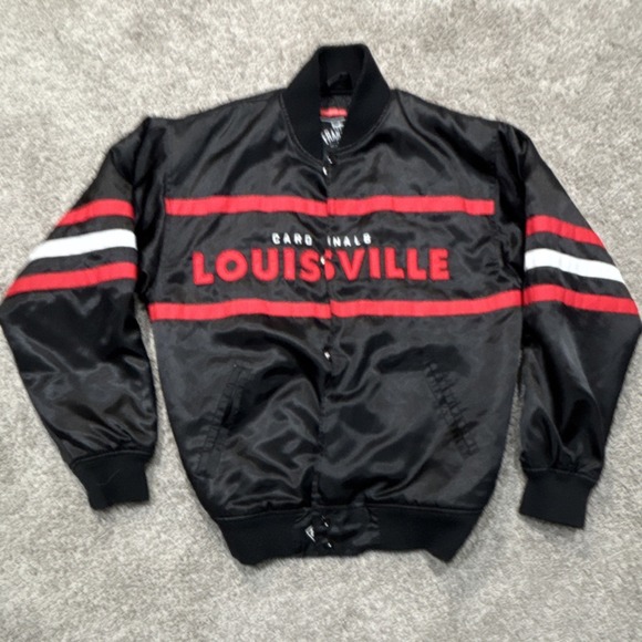 Franchise Club Other - Franchise Club Louisville‎ Cardinals NCAA Black Red White Full Zip Jacket S/P